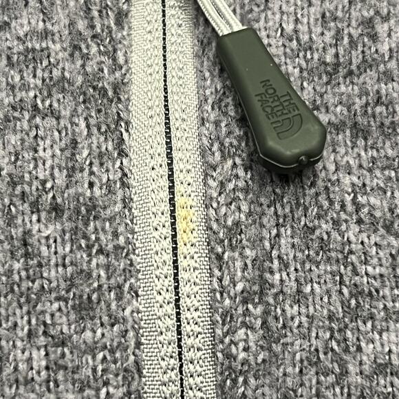 The North Face Hoodie Womens Medium Knit Fleece Zip Pockets Outdoor Pullover - Picture 5 of 12